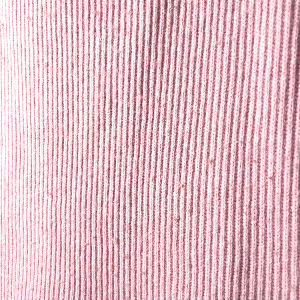 Y2K H&M women’s Pink Ribbed Knit Midi Skirt Sz M whimsical goth coquette soft - Picture 4 of 6
